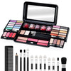 Color Nymph Makeup Sets For Teens 14-16,Portable Makeup Kit for Girls with 24-Colors Eyeshadows Facial Blusher Lip Gloss Pressed Powder Mascara Brushes Mirror Comb