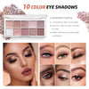 All in One Makeup Kit - Makeup Set for Women, Girls & Teens, Include 10 Colors Eyeshadow Palette, Lip Gloss, Eyebrow & Eyeliner Pencil, Waterproof Mascara, 6 Pcs Makeup Brushes