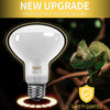 LUCKY HERP New Upgrade 100W Reptile Heat Lamp Bulb (3rd Gen, Safer), Amphibian Basking Spot Light Bulb, UVA Reptile Daylight Bulb for Turtle, Bearded Dragon, Lizard Heating Use (2 Pack)