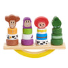 Disney Wooden Toys Toy Story Balance Blocks, 17-Piece Set Features Woody, Buzz Lightyear, Jessie, and Rex, Officially Licensed Kids Toys for Ages 18 Month by Just Play