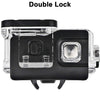 FitStill Double Lock Waterproof Housing for Go Pro Hero 2018/7/6/5 Black, Protective 45m Underwater Dive Case Shell with Bracket Accessories for Go Pro Hero7 Hero6 Hero5 Black Action Camera