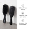 Diane 100% Boar Bristle Wave Brush for Men and Women - Soft Bristles for Fine to Medium Hair - Use for Detangling, Smoothing, Wave Styles, Soft on Scalp, Restore Shine and Texture