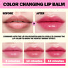 KIMUSE Flower Balm PH Color Changing Lipstick, Long-Lasting Lip Balm and Lip Stain, Moisturizing Natural Lip Balm