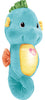 Fisher-Price Musical Baby Toy, Soothe & Glow Seahorse, Plush Sound Machine with Lights & Volume Control for Newborns, Blue