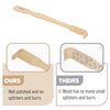 Slick- Bamboo Back Scratcher, 16.5, 2 pcs, Back Scratcher for Men and Women, Wooden Back Scratcher Long Handle, Back Scratcher Bamboo, Wood Back Scratcher