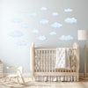 DECOWALL DS9-1702 Clouds Kids Wall Stickers Wall Decals Peel and Stick Removable Wall Stickers for Kids Nursery Bedroom Living Room décor