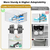 ?Thicken & Sturdy?Clear Shoe Storage Organizer with Magnetic Door, Stackable Boxes for Closet, Foldable Space-Saving Shoe Rack for Sneaker Boot Container, Plastic Shoe Box 6 Pack, White