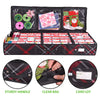 Propik Wrapping Paper Storage Container | Gift Wrap Organizer Under Bed | 41x14x6 | Box Holder for 18-24 Rolls Up to 40 | 600D Oxford Material | Pockets for Ribbon, Bows and Accessories (Plaid)