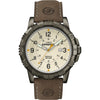 Timex Men's T49990 Expedition Rugged Metal Brown/Natural Leather Strap Watch