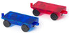 Playmags 2 Piece Car Set: with Stronger Magnets, STEM Toys for Kids, Use with All Magnetic Tiles and Blocks Sturdy, Super Durable with Vivid Clear Color Tiles. (Colors May Vary)