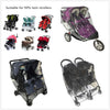 Stroller Rain Cover,Universal Rain Cover for Side by Side Baby Stroller, Double Stroller Cover for Rain and Wind,Baby Outdoor Activities Accessories.