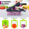 Vegetable Chopper, Pro Onion Chopper, Multifunctional 13 in 1 Food Chopper, Kitchen Vegetable Slicer Dicer Cutter,Veggie Chopper With 8 Blades,Carrot and Garlic Chopper With Container