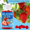 Dippin' Dots - Melatonin Sleep Support Gummies (120 Count) Strawberry Sunset Creme Flavor Chews | 2.5mg Per Gummy Sleep Supplement for Children and Adults | Supplement for faster Faster & Longer Sleep