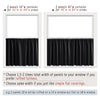 PANELSBURG Small Window Curtains for Bathoom,Half Window Short Cafe Curtain for Kitchen Bedroom,Set 2 Panels,24 Inch Length,Black