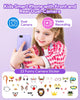 Kids Smart Phone Girls Gift Phone Toys Functional Learning Toy with Touchscreen Dual Camera Music Player 8GB Memory Ideal Christmas Birthday Gifts for Age 3 4 5 6 7 8 9 Years Old Kid Smartphone Purple