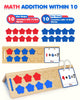 Wooden CVC Word Spelling Games, Math Addition Game, Sight Word & Math Flash Cards: Montessori Educational Toy for Kindergarten Homeschool Supplies Preschool Activities 3 4 5 6 Year Old Kids