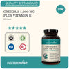 NatureWise High-Potency 1000mg Omega 3 with 600mg EPA, 400mg DHA, & Vitamin E - Supplement for Heart, Brain, Eye, Joint, Bone & Immune Support for Men & Women, 60ct - 30 Day Supply