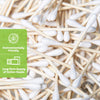 Bamboo Cotton Swabs 500 Count | Biodegradable & Organic Wooden Cotton Buds | Double Tipped Ear Sticks | 100% Eco-Friendly & Natural | Perfect for Ear Wax Removal, Arts & Crafts, Removing Dust & Dirt