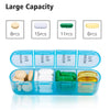 Pill Organizer 4 Times a Day, Daily Pill Box Organizer, Large Weekly Medicine Organizer Box, Pill Cases Organizers 7 Day, Daviky Pill Boxes 7 Day to Hold Vitamins, Medication