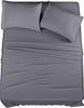 Utopia Bedding Queen Bed Sheets Set - 4 Piece Bedding - Brushed Microfiber - Shrinkage and Fade Resistant - Easy Care (Queen, Grey)