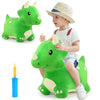 iPlay, iLearn Bouncy Pals Dinosaur Hopper Toy 2 Year Old Boy, Toddler Plush Bounce Animals, Ride on Bouncing Triceratops for Kids, Outdoor Hopping Horse Bouncer, Cool Birthday Gifts 3 5 6 Yr Girls