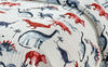 Kids Zone Collection Bedspread Coverlet Kids/Teens Dinosaur Rhino Ancient White Blue Red New # Dinosaur One (Full/Queen)