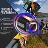 neza Portable Bluetooth Speaker, 20W HD Loud Stereo Sound Wireless Speaker, 18H Playtime Bluetooth Speakers with RGB Flashing Lights, Bluetooth 5.1, IPX7 Waterproof Speakers for Travel/Home/Outdoors