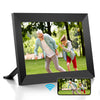 Frameo 10.1 Inch WiFi Digital Photo Frame with IPS Touch Screen HD Display, Easy to Send Picture and Video Remotely via APP from Anywhere, 16GB Large Storage, Auto Rotate, Slideshow, Wall Mountable