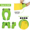 Portable Potty Training Seat with Dinosaur Theme Training Chart for Boys, Non-Slip Grip Foldable Toilet Seat, Toilet Training Seat Fits Round & Oval Toilets Home & Travel use, Bag Included