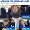 BCOZZY Neck Pillow for Travel Provides Double Support to The Head, Neck, and Chin in Any Sleeping Position on Flights, Car, and at Home, Comfortable Airplane Travel Pillow, Large, Navy