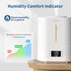 ASAKUKI Humidifiers for Home Bedroom, 4L Top Fill Cool Mist Ultrasonic Humidifiers for Baby Nursery & Plants Indoor - Humidifier Tank Cleaner, Adjustable Humidity Control, Auto Mode, Quiet Sleep Mode