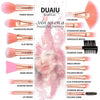 DUAIU Makeup Brushes 16PCS Marble Handle Professional Makeup Brushes Set with 4PCs Makeup Sponge Blenders and 1 Brush Cleaner Foundation Brushes Eyeshadow Brush Lip Brush Set Make Up Tool