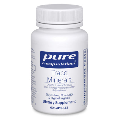 Pure Encapsulations Trace Minerals | Essential Trace Mineral Blend to Support Metabolism and Cellular Function| 60 Capsules