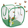 Big Cube Large Butterfly Habitat with Drawbridge Open Door and Observation Window | 23L x 23W x 24H | Raise Up to 20 Monarchs with Cage by MONARCH BUTTERFLY LIFE