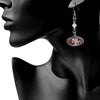 NFL Siskiyou Sports Womens San Francisco 49ers Crystal Dangle Earrings One Size Team Color,white