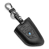 buffway leather key chain case cover holder shell - black