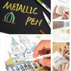 Metallic Brush Markers and Metallic Brush Tip Pen Set - 15 Colours