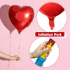 Golray 24pcs Heart Foil Balloons Love Red Pink Gold Rose 18 Inch Mylar Balloon for Valentine Day Decorations Backdrop Balloons Wall Romantic Night Proposal Wedding Anniversary Valentine Party Decor