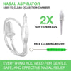 BABY-VAC Clinically Tested Baby Nasal Aspirator - Vacuum-Powered Nose Sucker with 2 Suction Head & Cleaning Brush for Safe and Gentle Relief