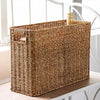 Ipetboom Wicker Magazine Basket Magazine Wicker Basket Woven Magazine Basket, 1 Pc Woven Magazine Rack Woven Storage Basket Woven Book Basket Magazine Wicker Basket Rattan Magazine Holder Desk Topper