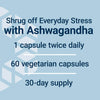 Life Extension Optimized Ashwagandha - Stress management supplement for a healthy stress response, focus, memory, stress relief - vegetarian, gluten-free, non-GMO, 60 capsules