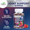 Joint Support Gummies Extra Strength Glucosamine Gummy with Vitamin E - Naturally Assists Cartilage & Flexibility - Best Support Chew for Men and Women - 60 Gummies