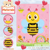 Funnlot Valentine Day Games for Kids Pin The Heart on The Bee Valentine Games with 36PCS Heart Stickers Valentine Party Activities for Girls Boys Toddles