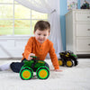 John Deere Tractor - Monster Treads Lightning Wheels Motion Activated Light Up Truck Toy Toys Kids Ages 3 Years and Up,Green