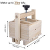 Inkesky Tofu Cheese Maker & Press with Cloth, 2-In-1 Kit, Made Of Wood