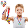 Gejoy Award Medals Assortment Medals for Awards for Kids Award Medals Assortment Olympic Style Plastic Winner Award Medals for Kids Sports Talent Show Gymnastic Birthday Party Favors (60 Pieces)