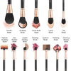 OMANIAC® Makeup Brushes Set Professional (12Pcs), Premium Synthetic Powder, Eyeshadow, Blush, Foundation, Blending, Full Face Make Up Brushes Set With Holder, Perfect Birthday Gifts for Women.