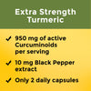 Nature Made Extra Strength Turmeric Curcumin with Black Pepper, 1000mg extract (950mg Curcuminoids) per serving, Supports Healthy Inflammation Response, 60 Vegetarian Capsules, 30 Day Supply