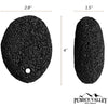 Pumice Stone - Natural Earth Lava Black - Callus/Corn Remover for Feet Heels and Palm - Pedicure Exfoliation Tool - Dry Dead Skin Scrubber - Health Foot Care