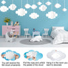 Ayfjovs 10 PCS 3D Cloud Decorations White Hanging Clouds for Ceiling Cloud Party Decorations Cloud Ornaments Hanging Ceiling Decor for Art Stage Wedding Nursery Children Room Baby Baptism Party